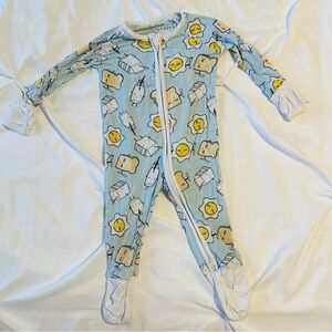 Little Sleepies Blue and Yellow Playful Footie